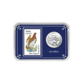 America the Beautiful State Coin and Stamp Collection 11503 0025 a showpackAK