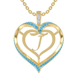 Personalized Birthstone Diamond Pendant 10138 0012 c march