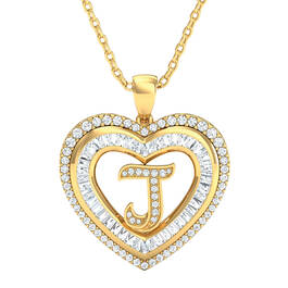 Initial Heart Pendant 10383 0014 j pendant
