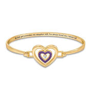 Daughter Birthstone and Diamond Bangle 1821 0021 a 2 february