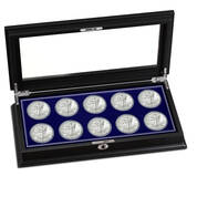 American Silver Eagles First Decade Collection 11364 0018 b display
