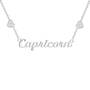 Sterling Silver Zodiac Necklace, Celestial Signs Zodiac Necklace 6807 0010 k capricorn