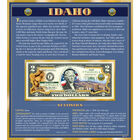 The United States Enhanced Two Dollar Bill Collection 6448 0031 a Idaho