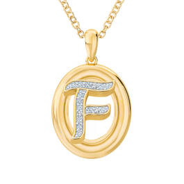 Diamond Initial Pendant 1250 0054 f pendant