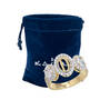 Halo Initial Ring, Halo Initial Ring 12249 0014 g gift pouch