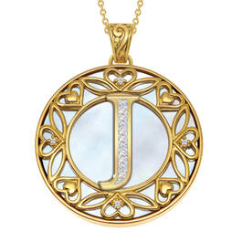 I Love You Personalized Diamond Initial Pendant 10761 0016 d initialJ