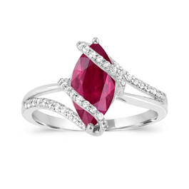 Created Ruby Sapphire Pendant Ring Set 11142 1541 b ring