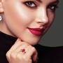 Ruby Red & Ravishing Personalized Ring, Ruby Red Ravishing Personalized Ring 10103 0021 m model