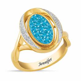 Birthstone  Diamond Flip Ring 2002 001 2 3
