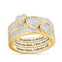 Love Everlasting Personalized Diamond Ring Set 10073 0019 a main