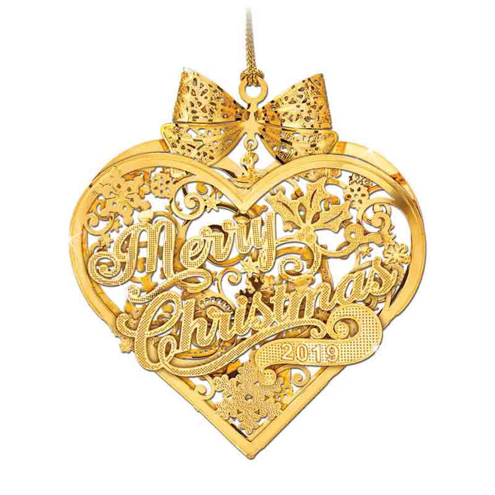 Annual Gold Christmas Ornament