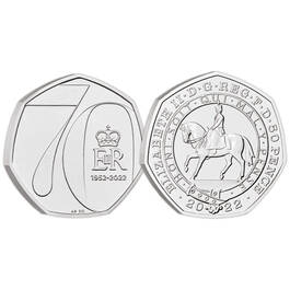 official tributes to queen elizabeth platinum jubilee QPJ b Coin