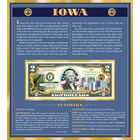 The United States Enhanced Two Dollar Bill Collection 6448 0031 a Iowa