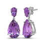9KT Amethyst Teardrop Earrings 11142 1814 a main