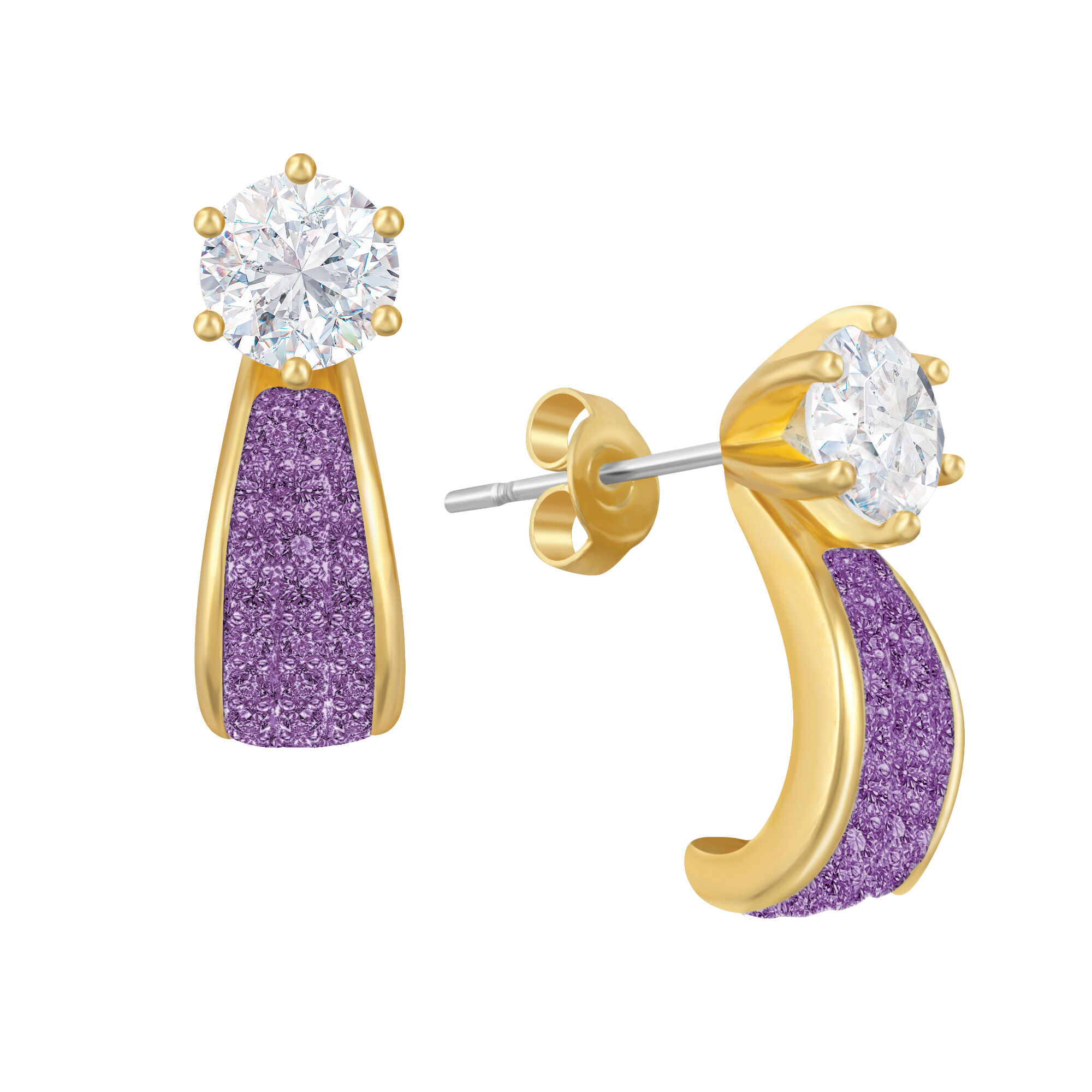 Birthstone Fire Earrings 2581 0052 b february
