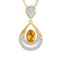 Birthstone Drop Necklace, Birthstone Drop Pendant 6930 0044 k november