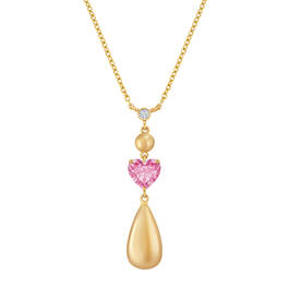 Drop of Gold Birthstone Diamond Necklace 6929 0013 j october