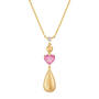 Drop of Gold Birthstone & Diamond Necklace, Drop of Gold Birthstone Diamond Necklace 6929 0013 j october
