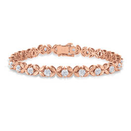 Hugs Kisses Copper Tennis Bracelet 11270 0018 a main