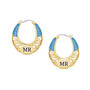 Birthstone Initial Hoops 11897 0011 l december
