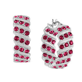 Birthstone Hoop Earrings 6003 0020 g july