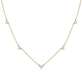Gold Diamond Heart Necklace 11142 1400 a main