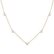 Gold Diamond Heart Necklace 11142 1400 a main