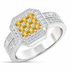 Flair  Square Personalized Birthstone  Diamond Ring 2306 001 5 11