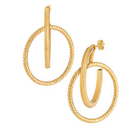 Simply Stunning Double Hoop Earrings 6737 0015 a main