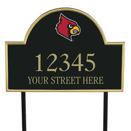 The College Personalized Address Plaque 5716 0384 b Louisville