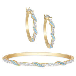Birthstone Swirl Bracelet with FREE Earrings 11615 0012 c march