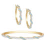 Birthstone Swirl Bracelet with FREE Matching Earrings, Birthstone Swirl Bracelet with FREE Earrings 11615 0012 c march