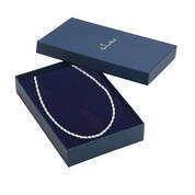 Italian Silver Dew Drop Necklace 10376 0013 g gift box