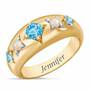 Royal Radiance Personalized Birthstone Ring--Size 5-Apr, Royal Radiance Personalized Birthstone Ring 1906 001 1 3