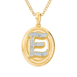 Diamond Initial Pendant 1250 0054 e pendant