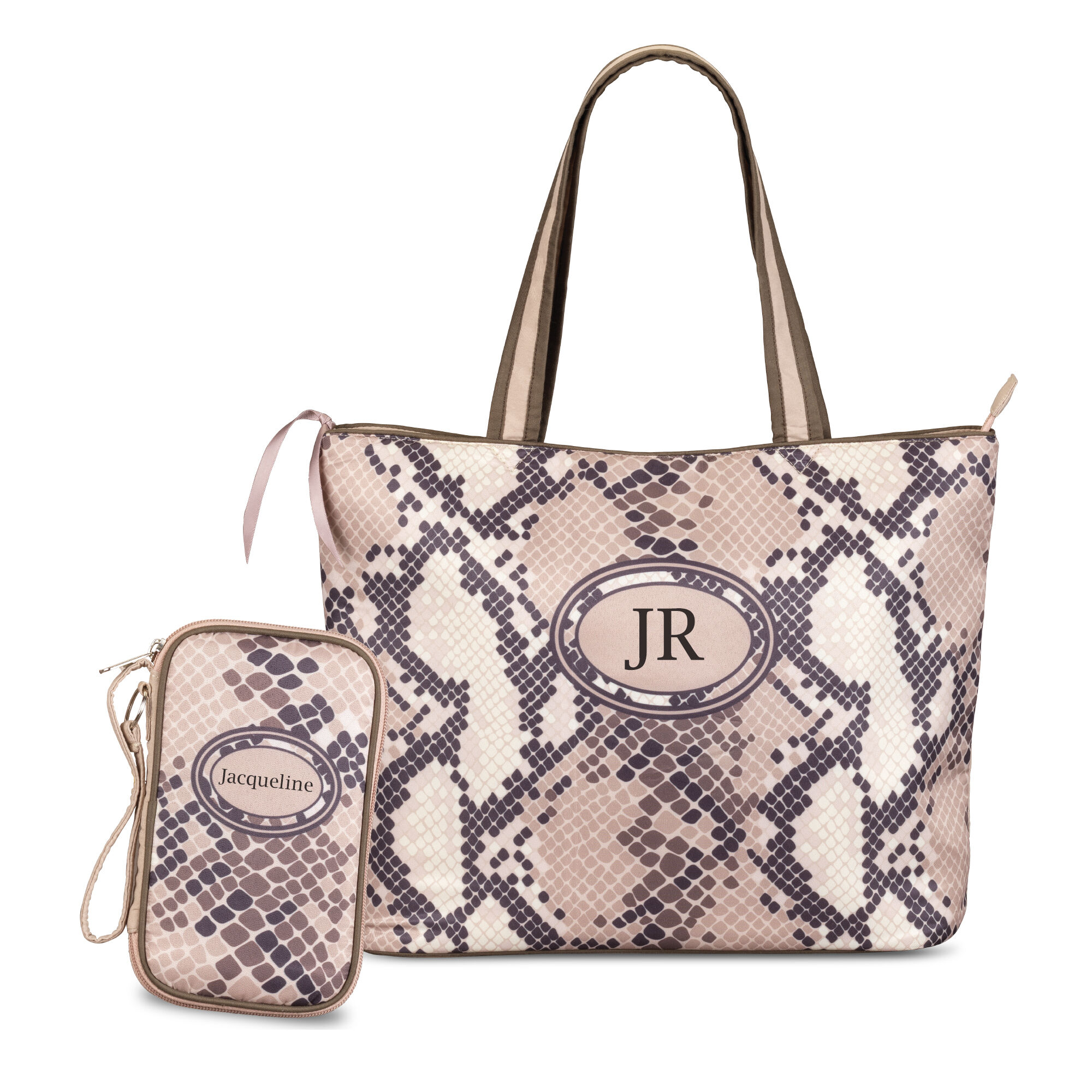 Personalized Python Tote & Wristlet Set