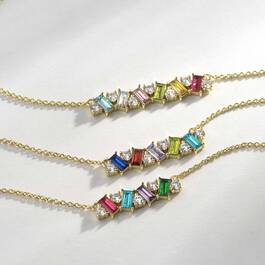 Family Birthstone Necklace 5 Stone 11142 2416 b all