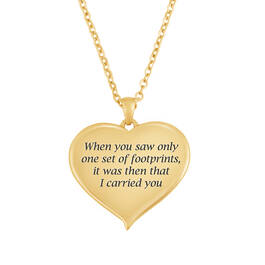 Footprints in the Sand Diamond Pendant 12243 0010 c back