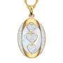 I Love You Personalized Diamond Pendant 5238 0201 b front