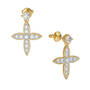 Heavenly Swirl Cross Necklace and Earrings Set 6892 0016 c earring