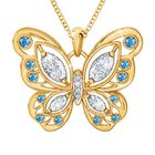 The Birthstone Butterfly Diamond Pendant 2030 001 8 12