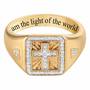 Light of the World Diamond Cross Ring 6692 001 8 2