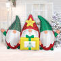 The Monogrammed Christmas Inflatable Gnome Trio 11551 0018 d lifestyle