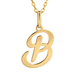 9kt Gold Initial Pendant 12024 0015 a main