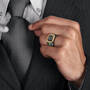 Personalized Birthstone Onyx Ring 12295 0017 m model