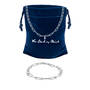 Italian Silver Necklace & Bracelet Set, Italian Silver Necklace Bracelet Set 10275 0015 g gift pouch