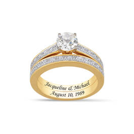 Now Forever Diamond Anniversary Ring Set 11488 0016 a main