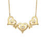 Hearts and Kisses Diamond Necklace and FREE Matching Earrings 12089 0017 c back