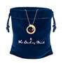 Genuine Birthstone & Diamond Swirl Pendant, Birthstone Galaxy Pendant 11165 0016 n gift pouch