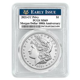 cc mint morgan silver dollar anniversary coin C1M a Main
